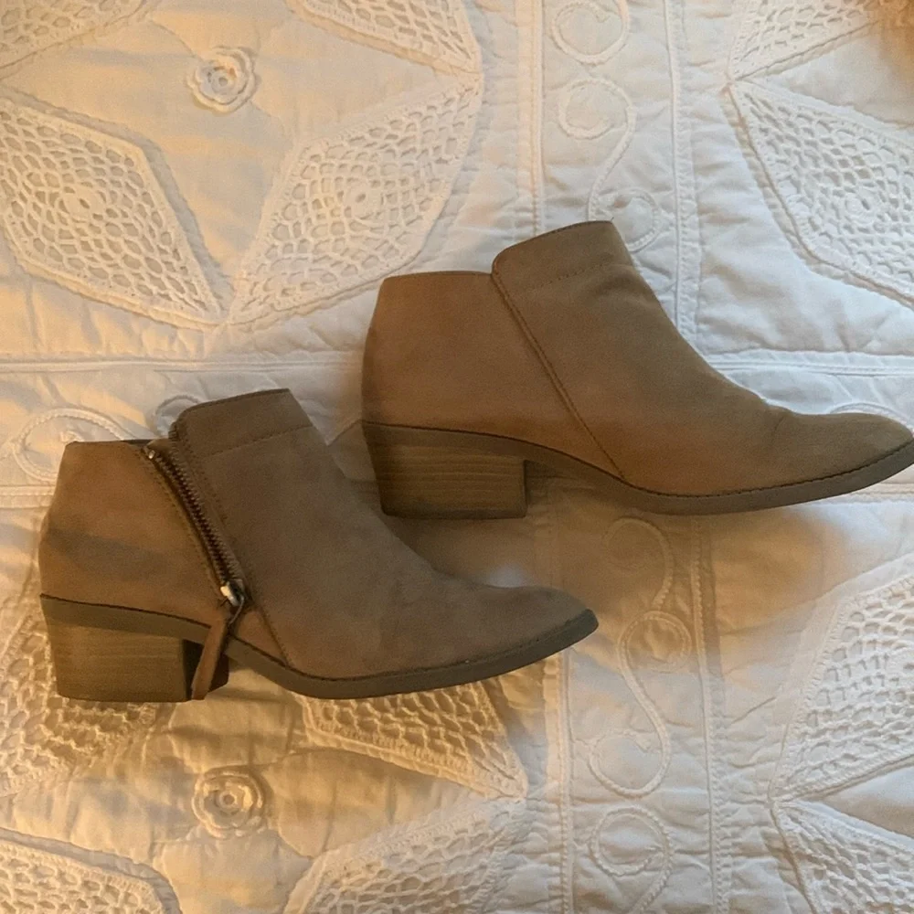 Tan Booties - Picture 1 of 2